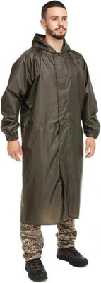 Плащ для охоты и рыбалки Helios Ветровлагозащитный / T-PL-VVZ-PU 5000-XL-002 (р.52, зеленый)