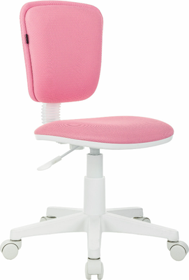 Кресло детское Brabix Joy MG-204W без подлокотников / 533011 (белый/розовый TW-13A)