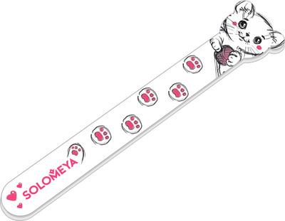 Пилка для ногтей Solomeya Playful Kitten 180/220 грит / 06-1156