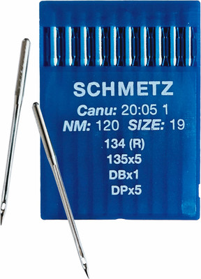 Набор игл для промышленной швейной машины Schmetz DPx5 120 Sch-10 (10шт, универсальные)