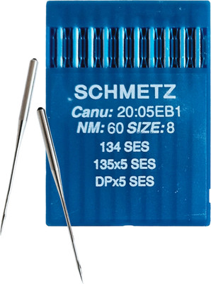 Набор игл для промышленной швейной машины Schmetz DPx5 60 SES Sch-10 (10шт, для трикотажа)