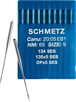 Набор игл для промышленной швейной машины Schmetz DPx5 65 SES Sch-10 (10шт, для трикотажа)
