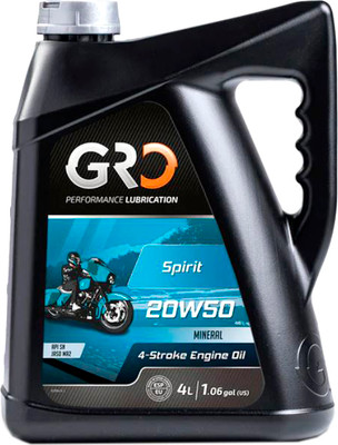 Моторное масло GRO Spirit 20W50 / 9002160 (4л)