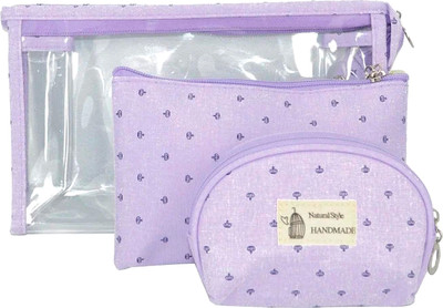 Набор косметичек Kristaller Handmade 3in1 / 25001 (пастельно-сиреневый)
