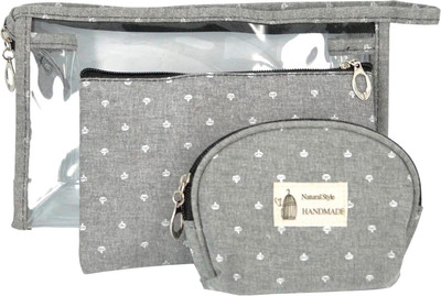 Набор косметичек Kristaller Handmade 3in1 / 25003 (серый)