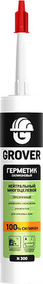 Герметик силиконовый Grover N 300 (600мл, прозрачный)