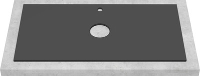 Столешница для тумбы в ванную ЗОВ CLDSP18H995458C2 (антрацит)