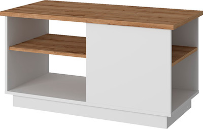 Журнальный столик Anrex Mateo (белый/дуб наварра)