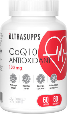 Коэнзим Ultrasupps Q10 Антиоксидант 100мг (60 капсул)