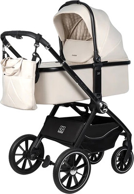 Детская универсальная коляска Farfello Belleza 3 в 1 / FB-4 (жемчужный)