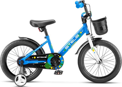 Детский велосипед STELS Strike VC 16 (9.6, синий, разобранный, в коробке)