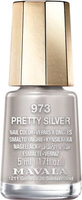 Лак для ногтей Mavala тон 973 Pretty Silver (5мл)