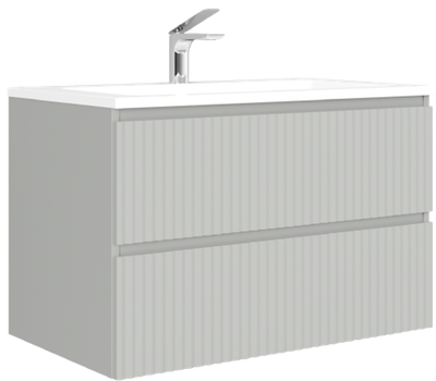 Тумба под умывальник Raval Coste 80 / Cst.01.80/P/GRS/RL (подвесная)