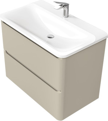 Тумба под умывальник Raval Welto 80 / Wel.01.80.2/P/BRS/RL (подвесная)