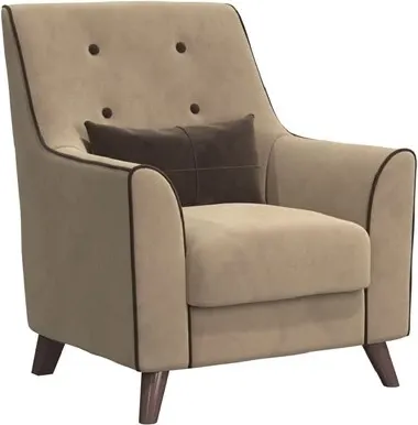 Кресло мягкое Bravo Мебель Далас Стандарт 3 вариант (латте/капучино)