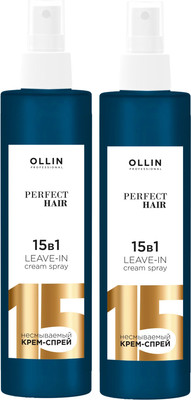 Спрей для волос Ollin Professional Perfect Hair 15в1 Несмываемый (2x250мл)