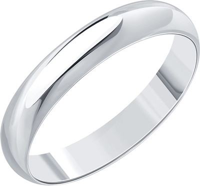 Кольцо обручальное из белого золота 7 КАРАТ П7302-007К14Б4 (р.20)