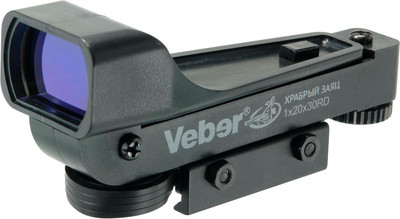 Коллиматорный прицел Veber Храбрый Заяц 1x20x30 RD Weaver / 28683