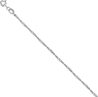 Цепочка из белого золота 7 КАРАТ ПЦ028Г-03012 (45см)