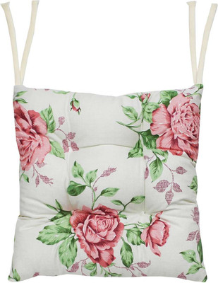 Подушка на стул MATEX Homely. Крупные Розы / 16-175 (золотой/светло-серый)