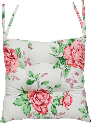 Подушка на стул MATEX Homely. Крупные Розы / 16-175 (золотой/светло-серый)