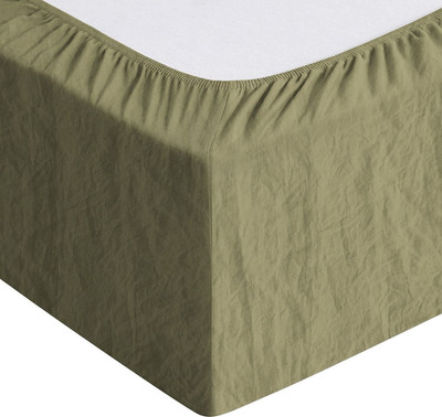 Простыня Бояртекс Мятка 90x200x30 (17-0627 олива)