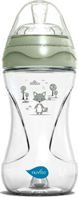 Бутылочка для кормления Nuvita Антиколиковая Materno Feel 6031 / NU-ALMB0066 (250мл, серо-зеленый)