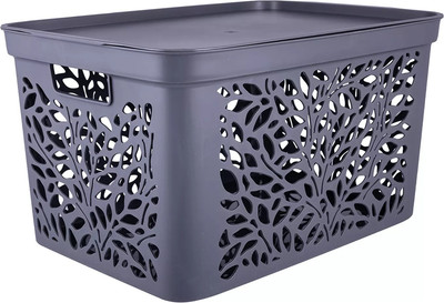 Корзина Полимербыт Leaves / 4383901 (серый)