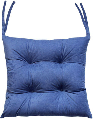 Подушка на стул MATEX Velours / 37-552 (серый/голубой)