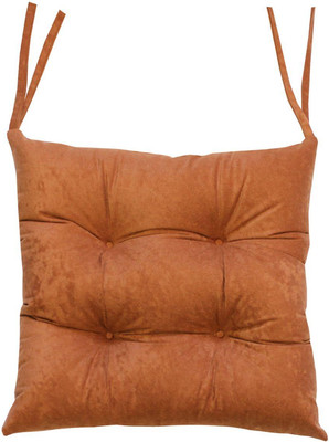 Подушка на стул MATEX Velours / 57-840 (красный/коричневый)