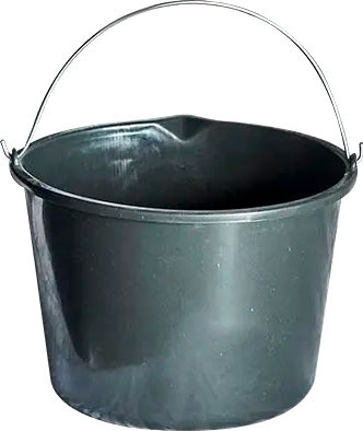 Ведро строительное Агростройлидер САД-13.07/1 (черный)