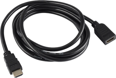 Кабель Buro Удлинитель аудио-видео BU-HDMI2.0-EXTND-2M (2м, черный)