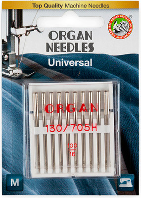 Набор игл для бытовой швейной машины Organ №100 (универсальные)