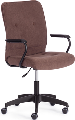 Кресло офисное Tetchair Wind флок (коричневый)