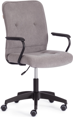 Кресло офисное Tetchair Wind флок (серый)