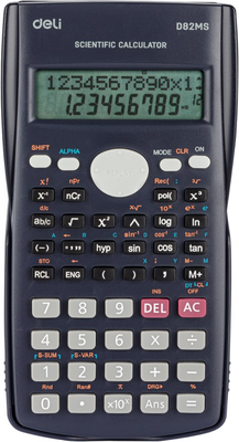 Калькулятор Deli D82MS (синий)