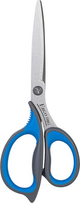 Ножницы канцелярские Deli Ergo / 77760BLUE (синий/серый)