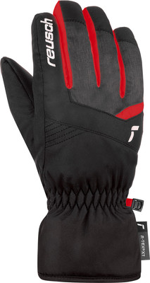 Перчатки лыжные Reusch Bennet R-Tex Xt Junior / 6461206-7680 (р-р 5, Blck/Blck Melang/Fire Red)