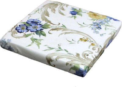 Подушка на стул MATEX Cuadro Concept. Синие розы и вензель / 41-856 (белый/синий)