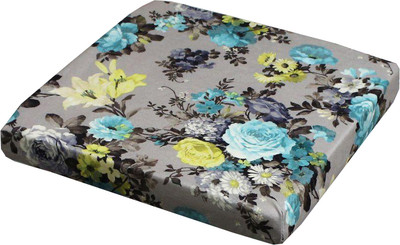 Подушка на стул MATEX Cuadro Concept. Бирюзовые розы / 41-924 (бирюзовый/серый)