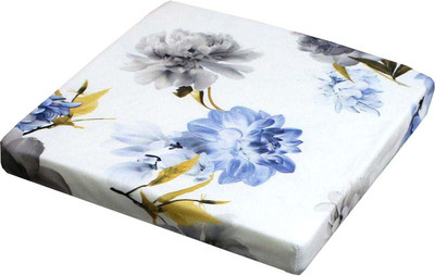 Подушка на стул MATEX Cuadro Concept. Серые пионы / 41-979 (белый/серый/синий)