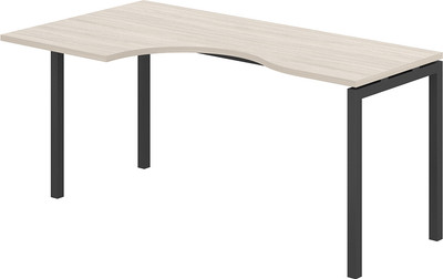 Письменный стол Norden 160x90x75 левый / SG.232.OL.44.AN.L (антрацит/дуб светлый)
