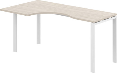 Письменный стол Norden 160x90x75 левый / SG.232.OL.63.WH.L (белый/дуб светлый)