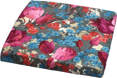 Подушка на стул MATEX Cuadro Concept. Тюльпаны / 33-318 (розовая фуксия/бирюзовый/серый)