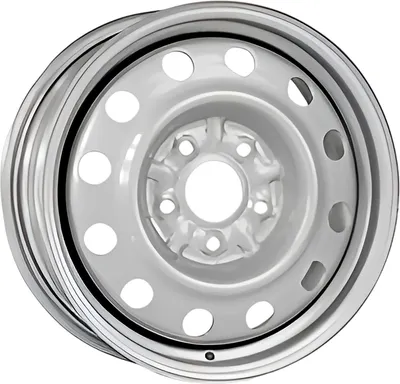 Штампованный диск Trebl 64J45H 15x6" 5x114.3мм DIA 67.1мм ET 45мм Silver