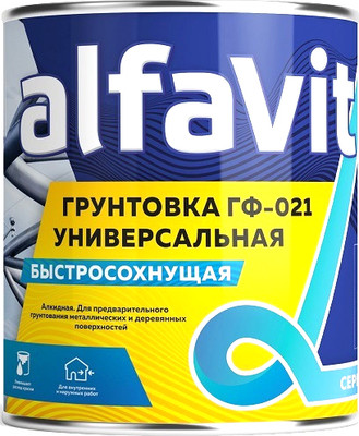Грунтовка Alfavit ГФ-021 (20кг, серый)