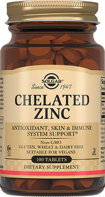 Минерал Solgar Хелат цинка (100 таблеток)