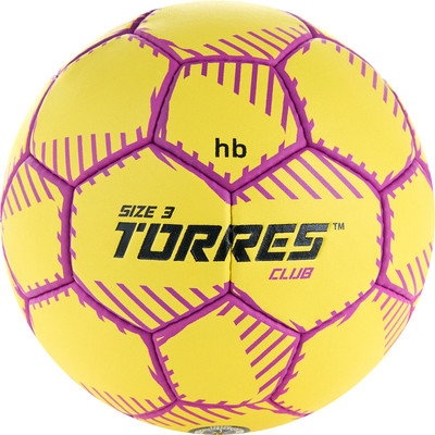 Гандбольный мяч Torres Club H32433 (размер 3, желтый)