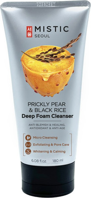 Пенка для умывания Mistic Rickly Pear & Black Rice Deep Foam Глубокоочищающая (180мл)