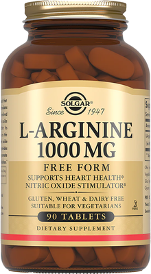 L-аргинин Solgar 1000мг (90 таблеток)